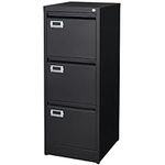BYNSOE 3 Drawer File Cabinet with L
