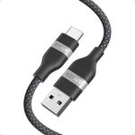 Anker Car Carplay Cable for iPhone 15 16 16 Pro Max Plus Cable, USB to USB C Cable, Upcycled Braided USB A to USB C Car Charger Cord for iPhone 16/15 Series, Samsung Note20 and More (USB 2.0, 3FT)