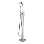 Artiqua Freestanding Tub Filler Bathtub Faucet Chrome Floor Mounted Faucets with Handheld Shower