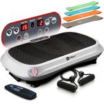 Lifepro Waver Vibration Plate Exercise Machine – Whole Body Oscillation Platform w/ 99 Speed Levels & 9 Programs – Remote Control, Loop & Resistance Bands for Full Body Home Gym Workout