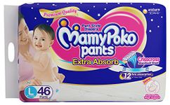 MamyPoko Extra Absorb Diaper Pants - 46 Pants (Large)