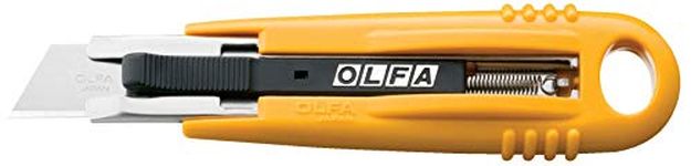 OLFA 9048 SK-4 Semi Automatic Self Retracting Safety Knife, Standard, Yellow