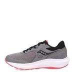 Saucony Womens Cohesion 16 Running Shoe, Charcoal/Petal, 9.5 Wide US