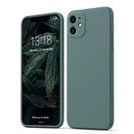 GOODVISH Ultra Slim Liquid Silicone Case Compatible with iPhone 11 6.1 inch | Upgraded Camera and Screen Protection | 360 ° Full Covered Shockproof Cover(Pine Green)