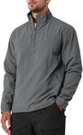 MorwenVeo Men's Casual Quarter Zip Pullover Lightweight Golf Track Jacket Stylish Windbreaker For Outdoors & Travel