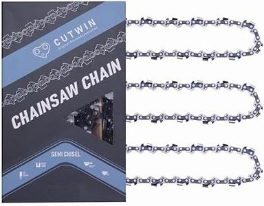CUTWIN 10 Inch Chainsaw Chain 3/8LP Pitch, 0.043" Gauge, 40 Drive Links Fits for STIHL,Husqvarna,Echo,Ryobi,Greenworks,Ego,Poulan Pro,Craftsman and More (3 Chains)