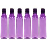 PEARLPET Panama BPA-free Plastic Water Bottle Set of 6 Pcs, Each 1000ml, Violet