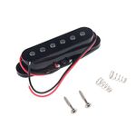 Musiclily 50mm Guitar Single coil Middle Pickup for Strat or Squier Style,Black