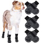 EXPAWLORER Double Side Anti-Slip Dog Socks - Dog Boots for Hot Pavement, 3 Pairs Soft and Breathable Puppy Non-Slip Paw Protection, Better Traction Control for Indoor on Wooden Floor Wear