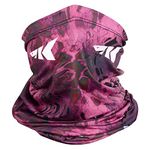 KastKing Sol Armis Neck Gaiter - UPF 50 Face Mask - UV Sun Protection Gaiter Sun Mask for Men & Women, Fishing, Hiking, Kayaking Mask, Prym1 Camo, K: Prym1 Pinkout