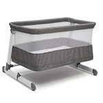 Simmons Kids Room2Grow Newborn Bassinet to Infant Sleeper, Grey Tweed