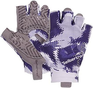 Seibertron S.P.S.G-3 Unisex Half Finger UPF100+ Sun/UV Protection Breathable Cycling Glove fit for Biking MTB DH Road Bicycle, Shock-Absorbing Gel Pad, Anti-Slip Print Gloves Adult Grey S