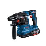 BOSCH GBH 185 Li Cordless 4.0Ah 18V Rotary Hammer with SDS Plus, 720-Watt Motor | Impact rate-0-4675 Bpm | Brushless Motor & Electronic Motor Protection | No Load Speed of 0-1050 rpm| 1 Yr Warranty