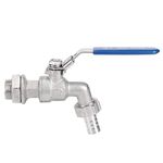 Faucet Ball Valve Stainless Steel Hose 1/2 Inch Faucet Tap Ball Valve Weldless Bulkhead TNP 13mm Barb