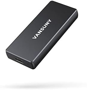 Vansuny 250GB USB 3.1 Portable External SSD, 430MB/s High-Speed USB C Mini Metal Portable External Solid State Drive for PC, Laptop, Phones and More