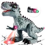 TOEY PLAY Dinosaur with Lights and Sounds, T-Rex Toys, Walking, Realistic Looking, Dinosaurs Gifts for Kids Boys Girls 3 4 5 6 Year Olds