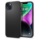 Spigen Thin Fit Back Cover Case Compatible with iPhone 14 (TPU + Poly Carbonate | Black)