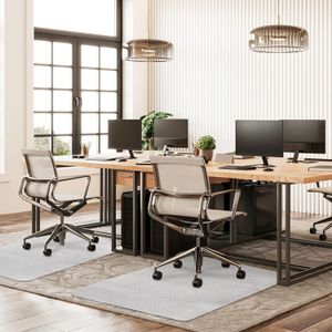 SHAREWIN Office Chair Mat 120x90cm – Floor Protection for Desks
