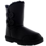 Holly Womens Twin Button Waterproof Winter Snow Boots - 7 - BLL40 EA0271