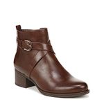 Naturalizer Women's Kimbra Strap Detail Ankle Boot, Cinnamon Brown, 9 Wide