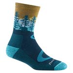 Darn Tough Women's Northwoods Micro Crew Lightweight Hiking Sock (Style 5013) - Dark Teal, Medium