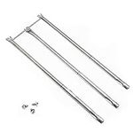 Criditpid 67722 3 Burner Tube Set Replacement for Weber Genesis 300 Series E310 E320 EP310 EP320 S310 S320 (2007-2010) with Side Control Knobs, 34-1/4" 304 Stainless Steel Grill Burner for Weber 67820