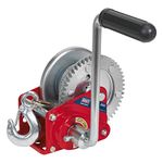 Sealey Gwc1200B Geared Hand Winch with Brake and Cable 540Kg Capacity
