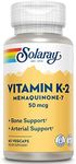 Solaray K-2 Mk-7 50 mcg VCapsules, 60 Count