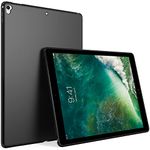 Puxicu Case for Apple iPad Pro 12.9 inch (2nd Gen 2017) and iPad Pro 12.9 (1st Gen 2015),Slim Design Matte Rubber Soft TPU Protective Cover for iPad Pro 12.9 Inch (Old Model, 2nd & 1st Gen),Black