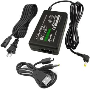 slpreake Charger for PSP,2-in-1 USB Charging Cable and Replacement PSP Power Cord Compatible with PSP1000/2000/3000 Series Console