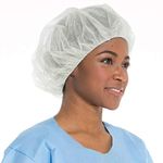 Careoutfit Disposable Bouffant (Hair Nets) Caps, Spun-Bounded Poly, Hair Head Cover Net 21 Inches (100)