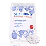 HSD 25 Kg Salt Tablets, water salt softener 25kg, Food Grade, Compatible to All water softener salt tablet Machines 100% Genuine British Salt Tablet, Tablet Salt of Premium Quality (1)