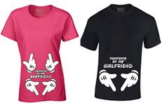 Matching Couple I Love My Crazy Redneck Girlfriend & Boyfriend Shirts Men X-Large/Ladies X-Large