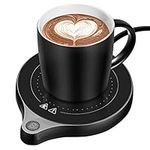 Coffee Mug Warmer Welltop Electronic Cup Beverage Warmer with 5 Adjustable Temperature (Up to 212℉/100℃) Auto Shut Off for Office Home Desk Use (Tea Water Cocoa Soup Milk), British Plug