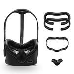 AMVR VR Leather Face Cover for Oculus Rift, Facial Interface & Foam Cover Pad Replacement Comfort Set, Face Cushion Cover Sweatproof