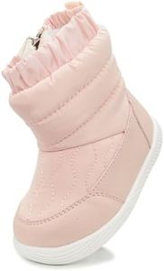 iSusuJo Baby Snow Winter Boots for Toddler Boy Girl Pink Size 18-24 Months