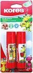 Kores - Fantasy Glue Stick for Kids, Strong-Hold Adhesive, Safe and Non-Toxic Craft Glue for Arts and Crafts, School and Office Supplies, Pack of 2,white