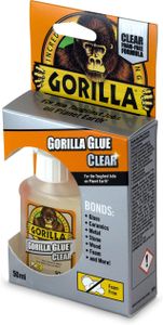 Gorilla Glue Crystal Clear Adhesive, 50ml – Strong Multi-Purpose