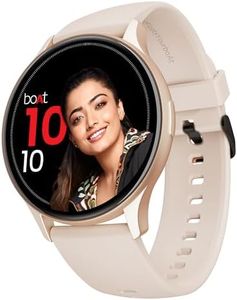 boAt Lunar Peak w/ 1.45" (3.6 cm) AMOLED Display, Advanced BT Calling, Always on Display, Cloud & Custom Watch Faces, in-Built Games, Stocks, SOS, IP67, Smart Watch for Men & Women(Rose Gold)