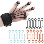 NOAOVO Finger Strengthener Stroke Recovery Physical Therapy Equipment Stretcher Hand Strengthener Hand Workout Extension Exerciser Hand Grip Trainer (Enhanced Kit - Black)