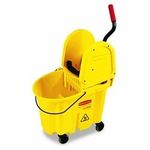 RUBBERMAID RCP757788YEL RubbermaidWavebrake Down Press Combo,Yellow