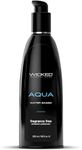 Wicked Lubes Sensual Care Collection Aqua Waterbased Lubricant, Fragrance Free, 8.5 Ounce