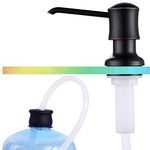 Sink Soap Dispenser for Kitchen Sink ( Oli Rubbed Bronze ) with 40" Silicone Extension Tube Kit, Connect to Your Soap Bottle Directly