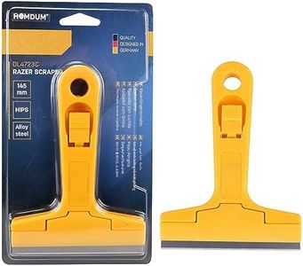 Homdum Razor Scrapper with ABS Plastic Handle tool to remove silicone & paint stains Floor Tile Grout Remover mirror Glass Window Cleaning Device Wiper with 10 cm Stainless Steel Blade