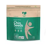 Nourish You Organic White Chia Seeds 150G | USDA Certified Grain | Gluten Free | Super Source of Calcium, Protein Fibre & Antioxidant | Enriched with Omega 3 & Zinc | Diet Food | SuperFood | Pack of 1