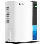 FreAire Dehumidifier for Bathroom, Auto Shut Off | Quiet | 88 OZ Water Tank, (up to 650 sq.ft) Dehumidifiers for Basement Home Bedroom Closet RV Garage with Colorful Lights