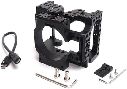XLCS Cage for Blackmagic Micro Studio Camera 4K G2, Original Micro Cinema & Studio Camera 4K - Modular Cinema Rig, USB-C Cable Lock, Multiple Mounting Points - Robust & Versatile Design for Filmmakers