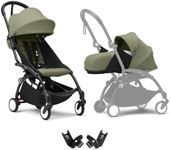 Stokke YOYO3 Stroller from Newborn to Toddler, Easy Folding, Black/Olive