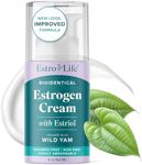 Estrogen Cream with Wild Yam Cream for Hormone Balance | Bioidentical Menopause & Menstrual Support | 200mg USP Micronized Estriol with Vitamin A, Manganese, Black Currant Oil | 80 Serving, 4oz Pump