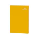 iTrend A4 Week to View Diary - Lined Diary with Premium Thick Paper - 2025 Diary Full Year Weekly Planner - Hard Back Cover and Ribbon - 2025 Diary for Home School Office (Yellow)